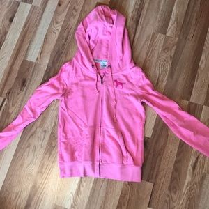 Pink zip up hoodie